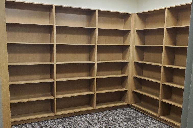 Commercial Cabinets Open Uppers, Book shelves